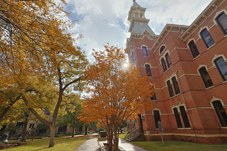 Baylor Campus in the Fall
